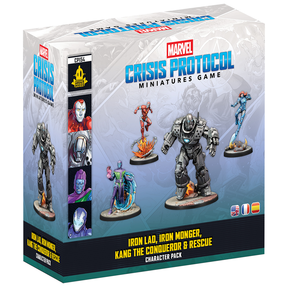 Marvel Crisis Protocol: Iron Lad, Iron Monger, Kang, & Rescue