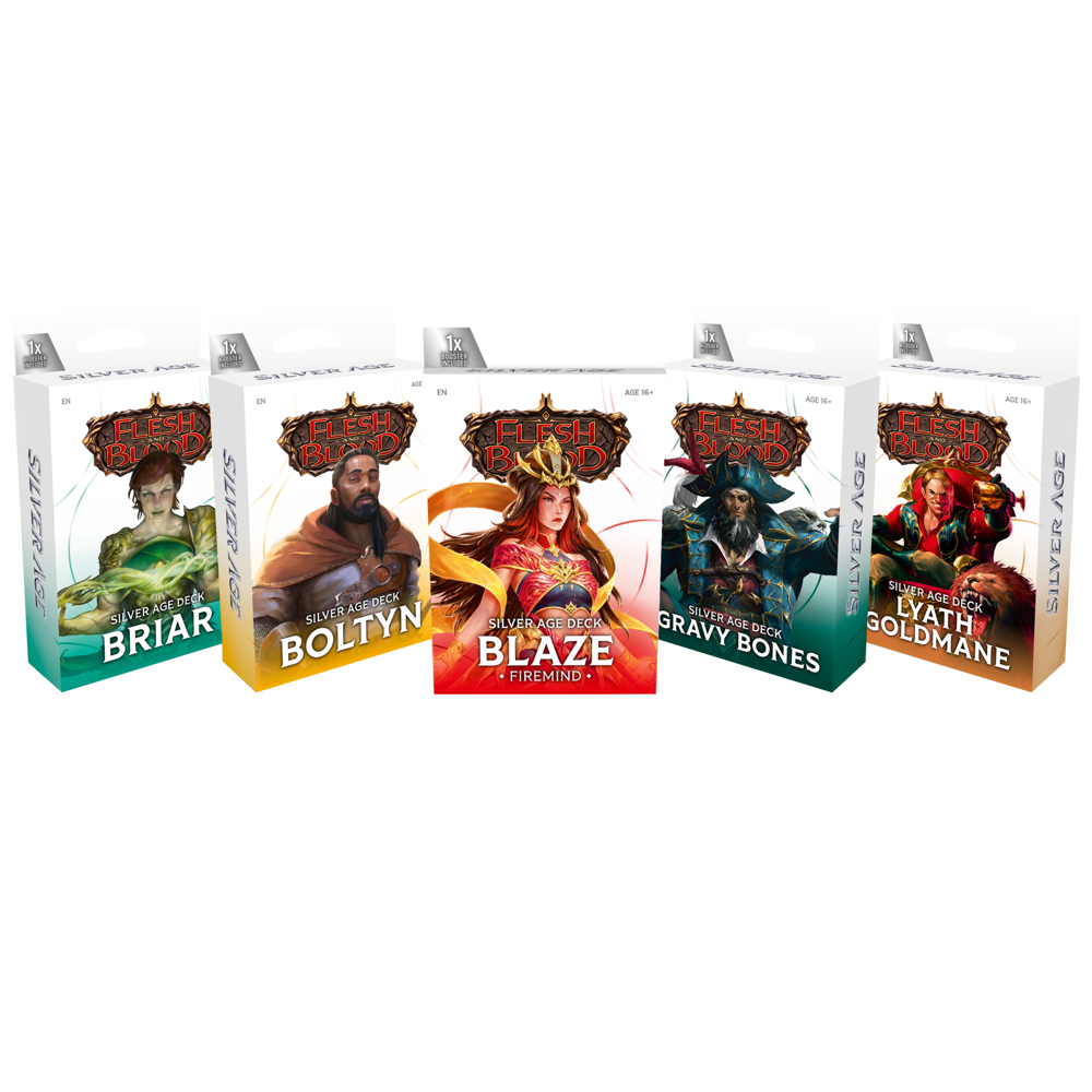 Flesh & Blood TCG: Silver Age Chapter 3 Deck - Set of 5 (New Arrival)
